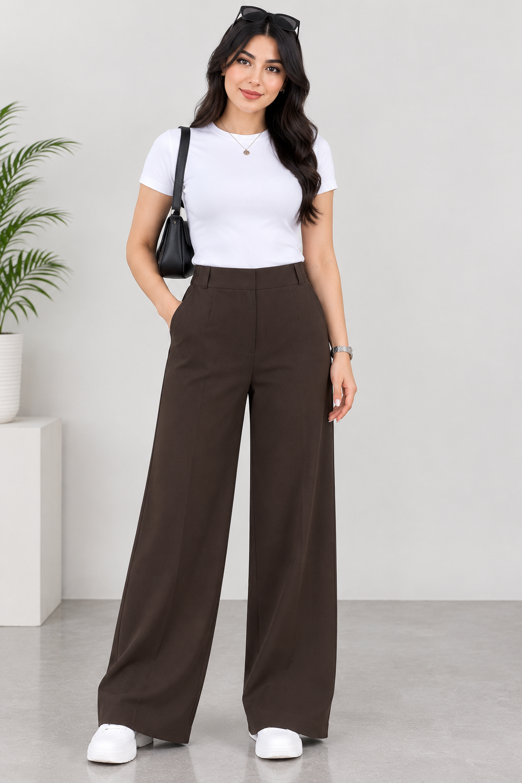 شلوار بگ زنانه ریزشی هرمس